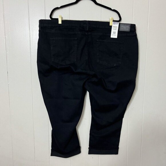 Signature by Levi Strauss Women's Mid Rise Straight Black Jeans Size 28M NWT - Picture 2 of 10